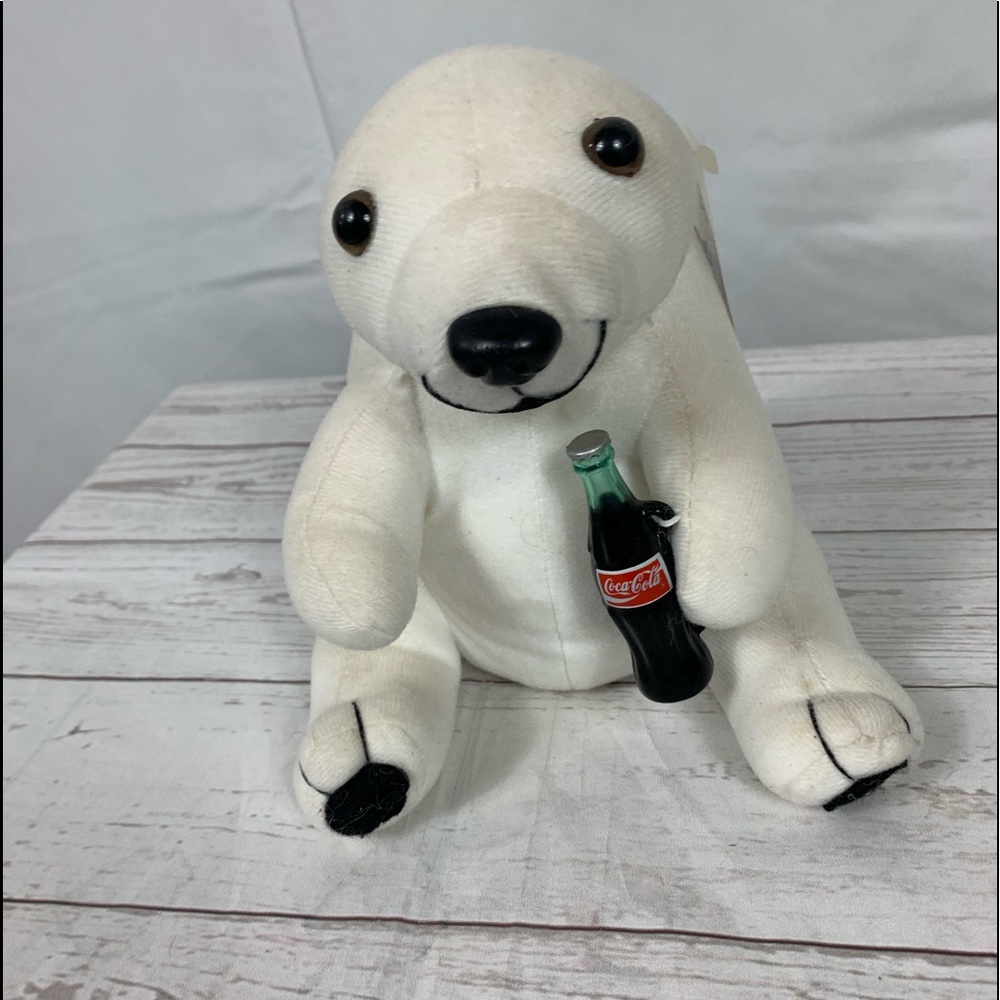 Vintage Coca Cola Polar Bear with Coke Bottle